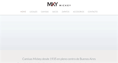 Desktop Screenshot of camisasmickey.com.ar